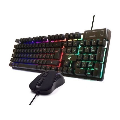 TECLADO+RATON EWENT PL3201 GAMING C/CABLE